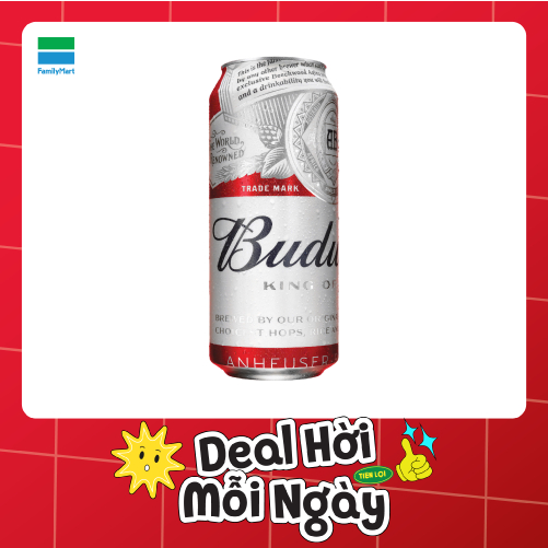 Bia Budweiser Lon 500Ml