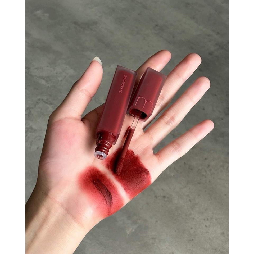 Son Romand Blur 04 Đỏ Nâu Tôn Da, Son Kem Lì Romand Blur Fudge Tint Màu 04 Radwood