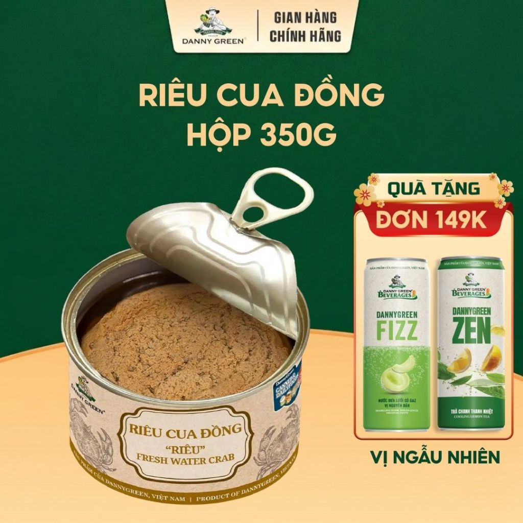 Riêu Cua Đồng Ăn Liền DannyGreen | Riêu Cua Tươi Sống, Chế Biến Sẵn, Tiện Lợi, Không Chất Bảo Quản, 