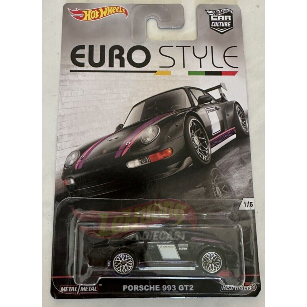 Lehuong Diecast - Xe mô hình Hot Wheels Porsche 993 GT2 EURO STYLE