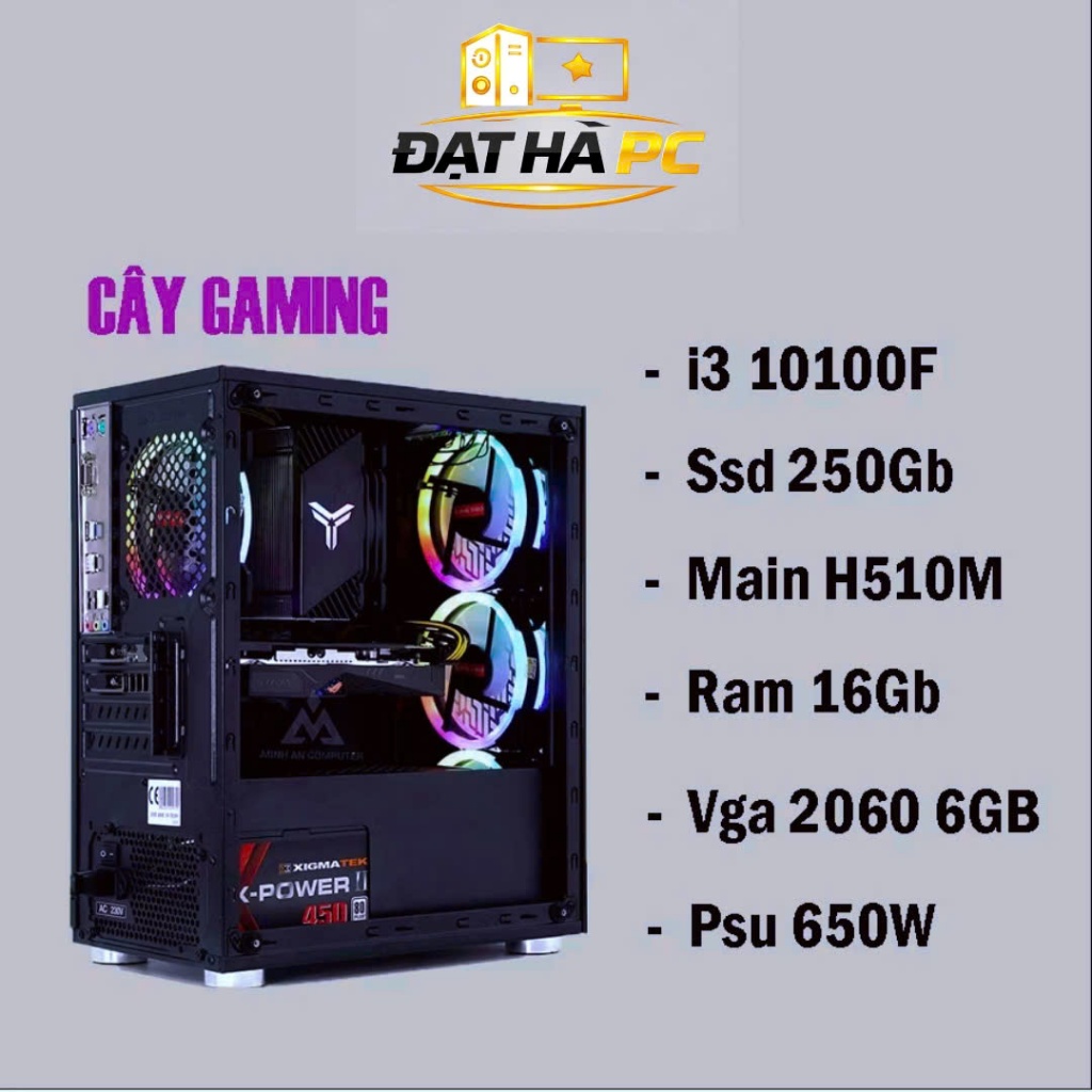 PC Gaming i3 10100F | GTX 1650 4GB | RAM 16GB | SSD 250GB