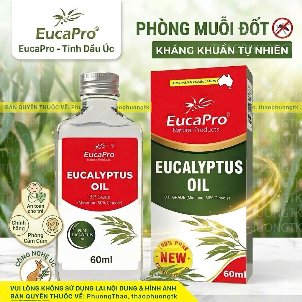 Dầu Khuynh Diệp EucaPro / Euky Bear / Kangaroo nhập khẩu Công nghệ Úc