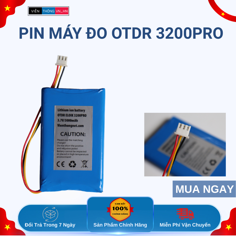 Pin máy đo OTDR 3200pro 3.7V/3000mAh,4000mAh