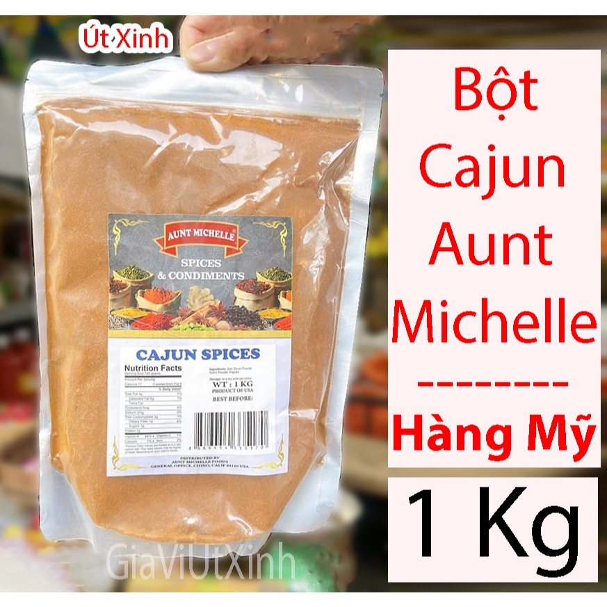 BỘT CAJUN AUNT MICHELLE 1KG - GIA VỊ CAJUN MỸ CHO HẢI SẢN  - CAJUN SPICES