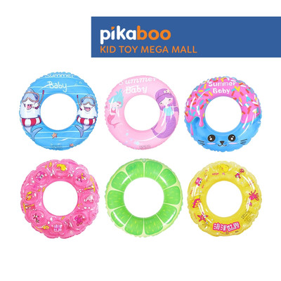 Phao bơi cho bé phao tròn trẻ em Pikaboo Size 50-90, đi biển, hồ bơi An Toàn dày dặn cho bé