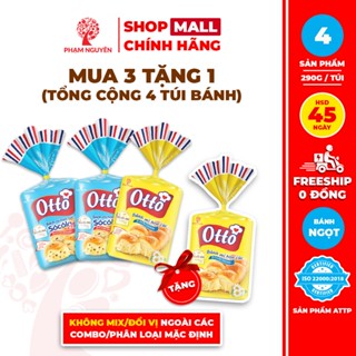 [MUA 3 TẶNG 1] Tổng cộng 4 Túi Bánh mì Hoa Cúc Otto Phạm Nguyên - Otto Brioche Tressée 290g