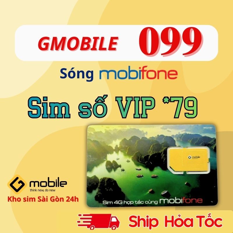 Sim số đẹp đầu số vàng 099 đuôi số VIP 79 phong thủy thần tài