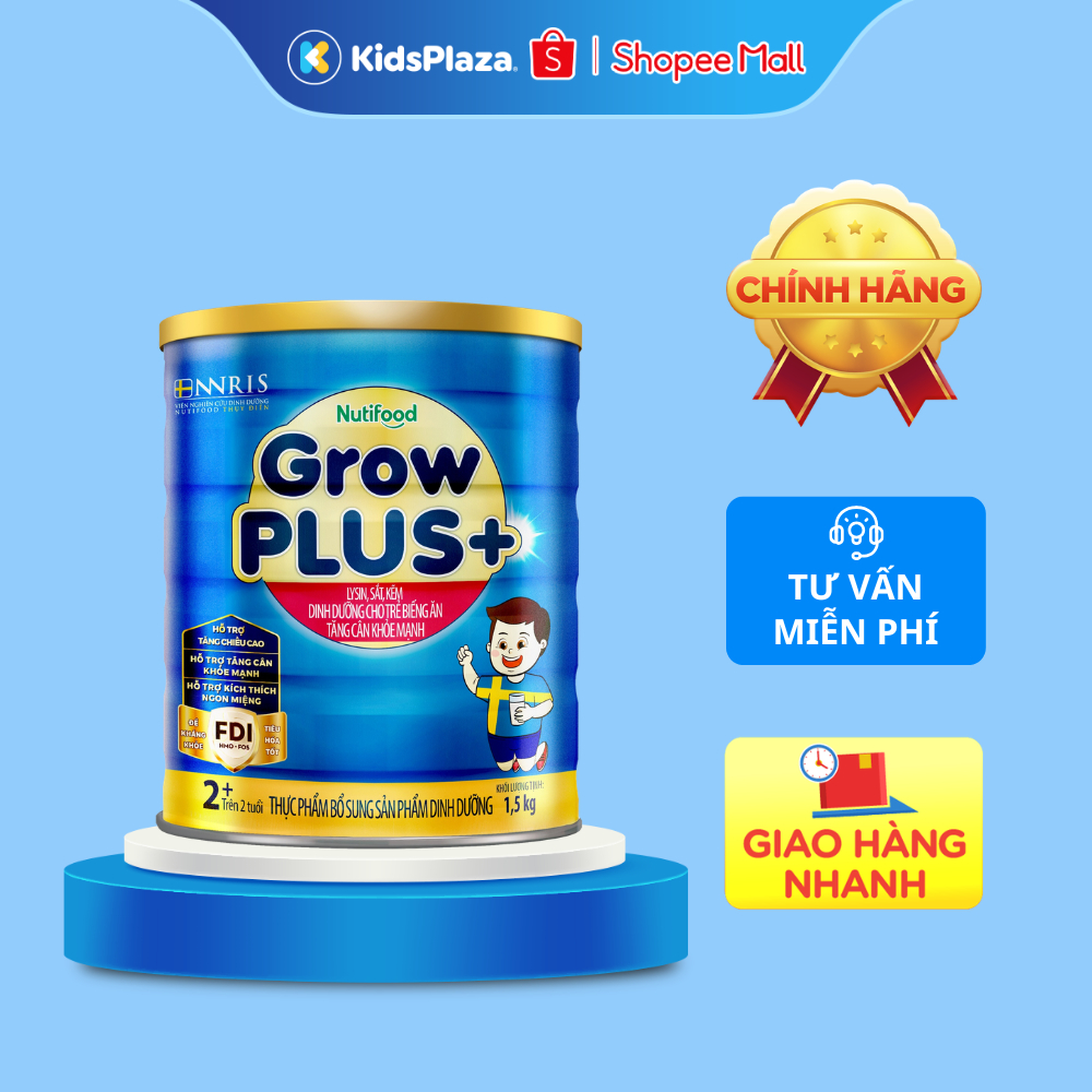 Sữa bột Nutifood Grow Plus Xanh 2y+