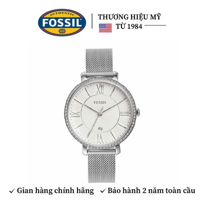 Đồng hồ nữ Fossil Jacqueline dây kim loại, mặt 36 MM, màu bạc, ES4627