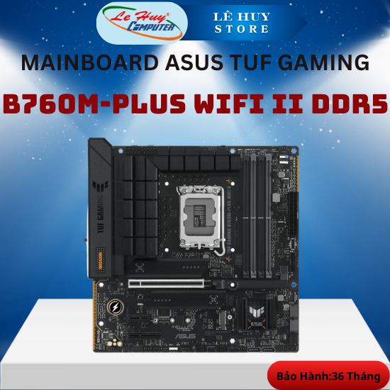 Bo Mạch Chủ  Asus TUF Gaming B760M-PLUS WIFI II DDR5 - Hàng Chính Hãng
