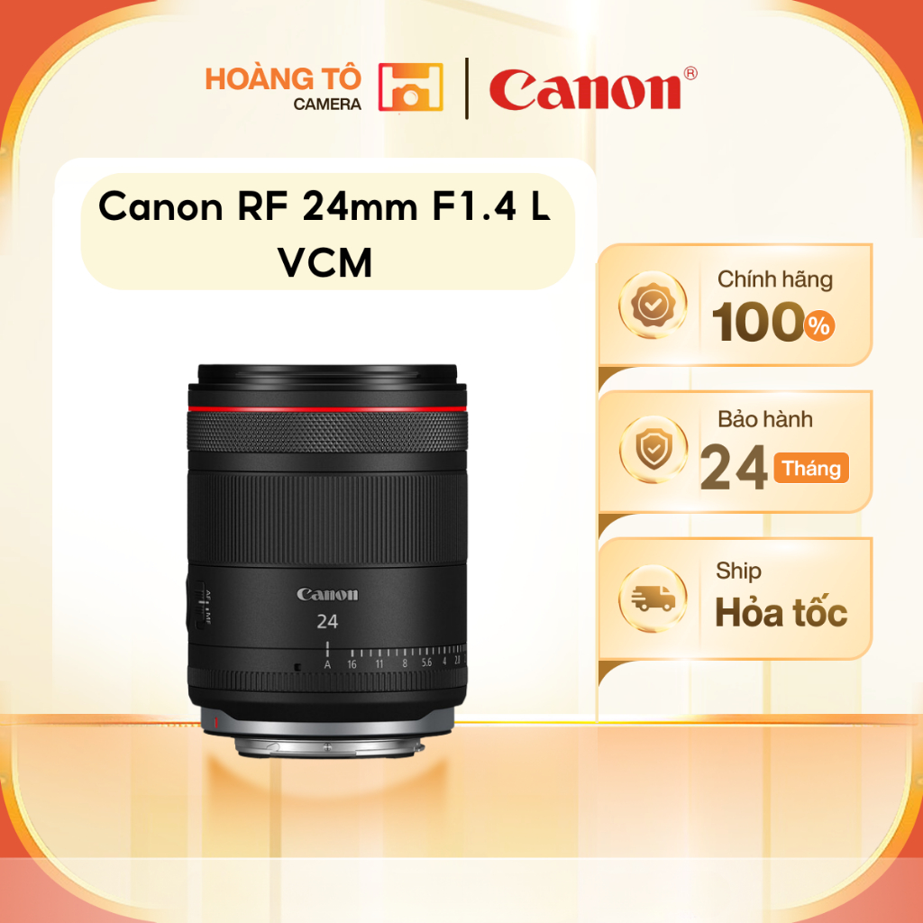 Ống kính Canon RF 24mm F1.4 L VCM | Mới chính hãng