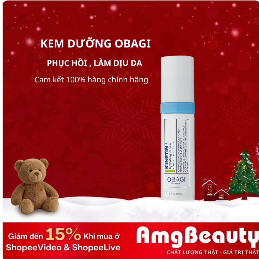 Kem Dưỡng Phục Hồi Làm Dịu Nhẹ Da Obagi Clinical Kinetin+ Hydrating 50ml