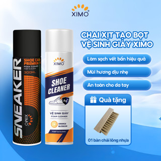 Chai Xịt Tạo Bọt Vệ Sinh Giày XIMO Cao Cấp 300ml làm sạch giày cao cấp giúp giày trắng sáng như mới (VSG02)