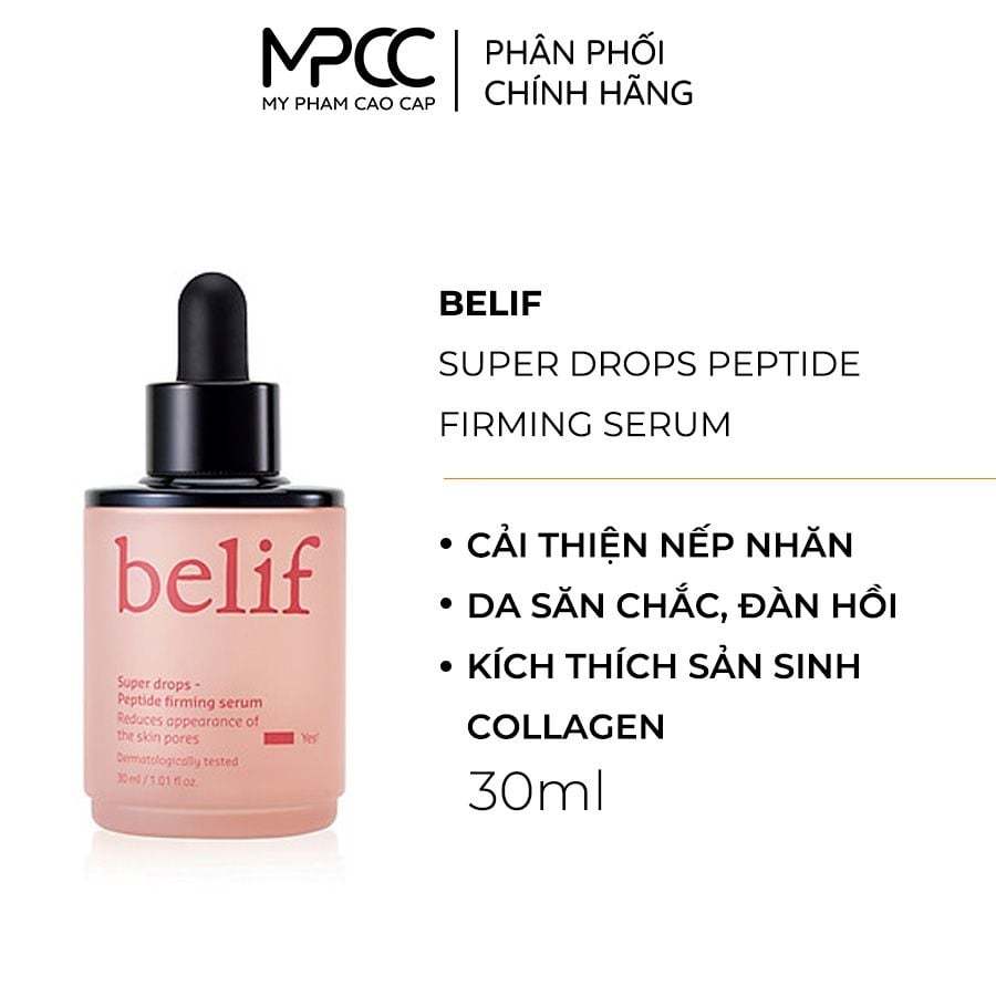 Serum tái tạo da Belif Super Drops Peptide Firming Serum 30ml - MPCC