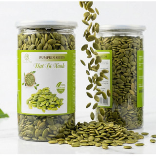 Nhân hạt bí xanh tách vỏ rang giòn ăn liền giàu dinh dưỡng 500g Xuân An Nuts
