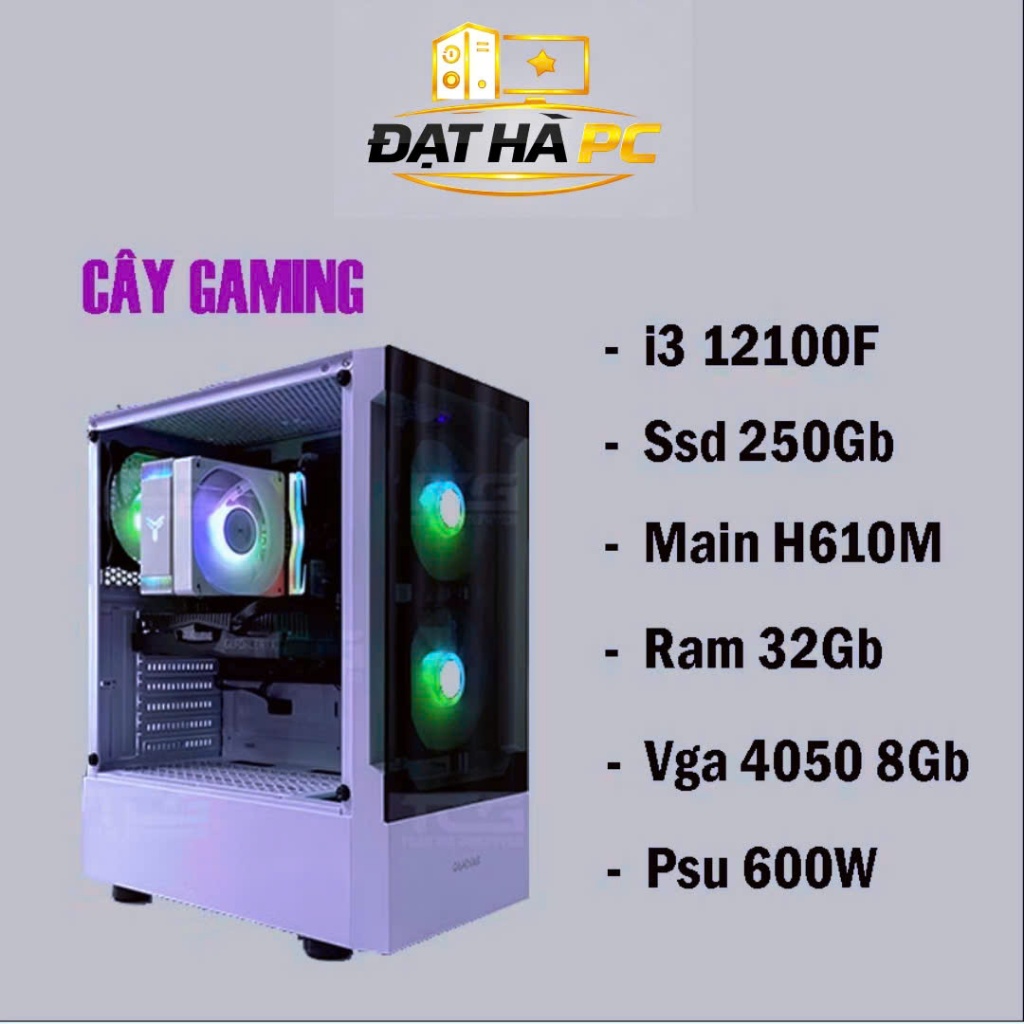 PC GAMING i3 12100F RTX 3060 | RAM 16GB | SSD 256GB