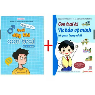 Sách - Combo 2 Cuốn: Thì thầm tuổi dậy thì Con Trai và Con Trai à! Tự bảo vệ bản thân mình là quan trọng nhất