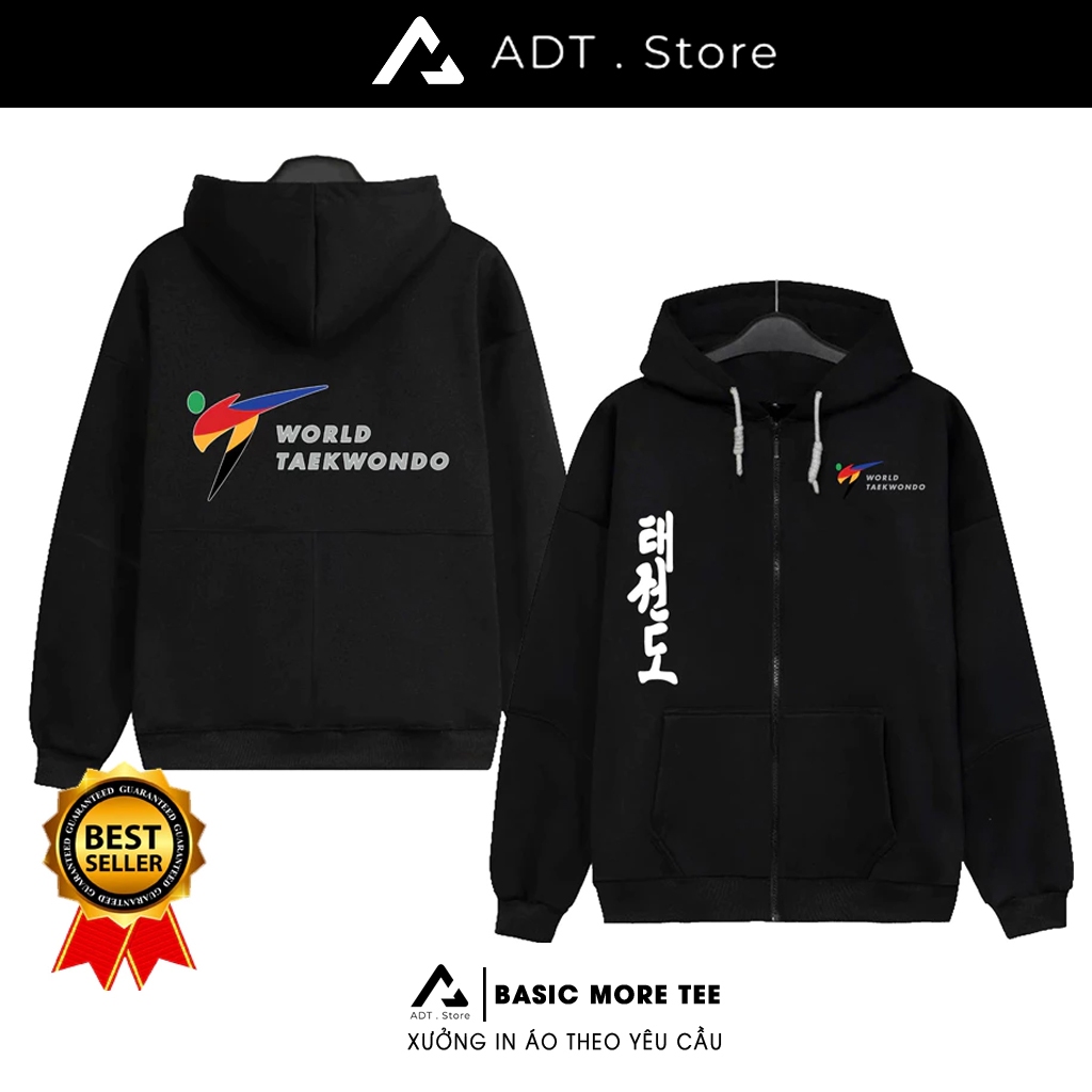 Mẫu Áo Hoodie khoác Adt.Store x Taekwondo võ thuật  - Team Flash - Saigon Phantom - Team Black Jinx