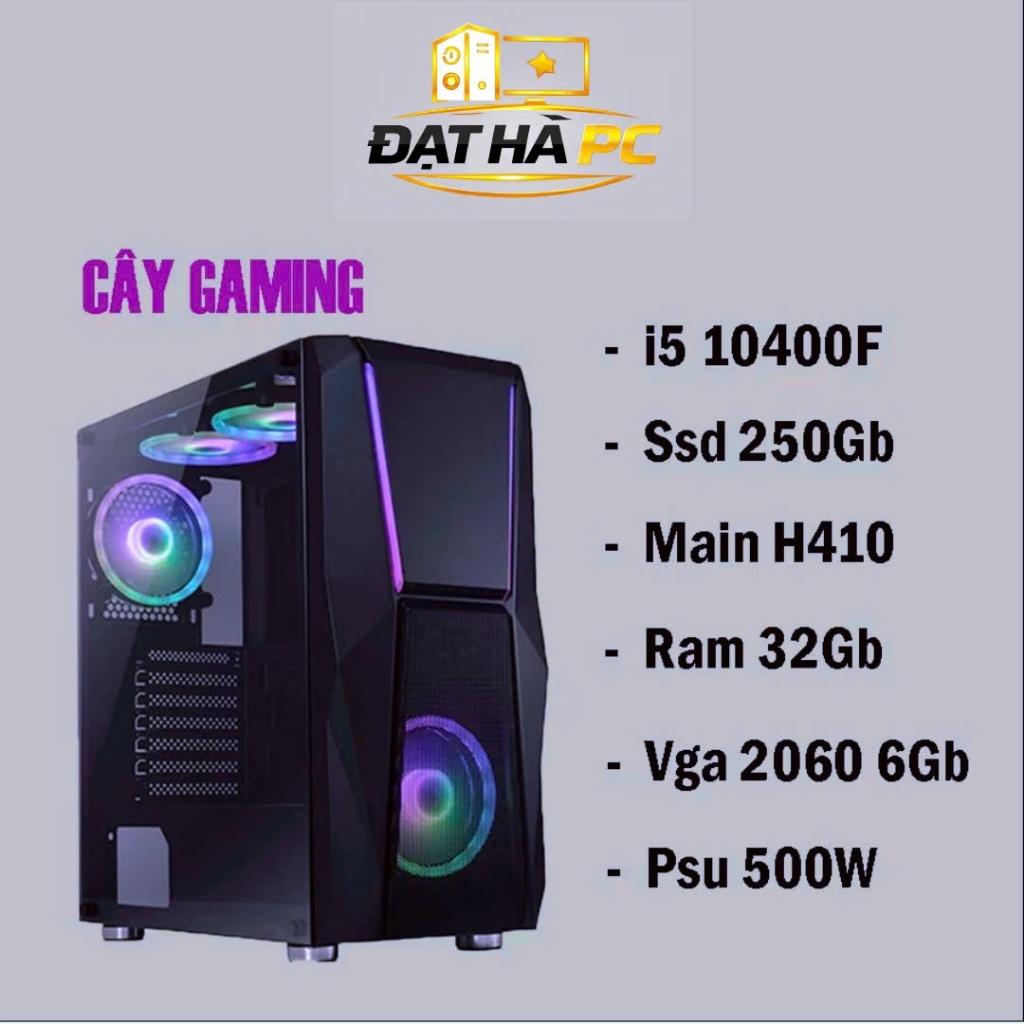 PC Gaming i5 10400F | RTX 2060 | RAM 8GB | SSD 250GB