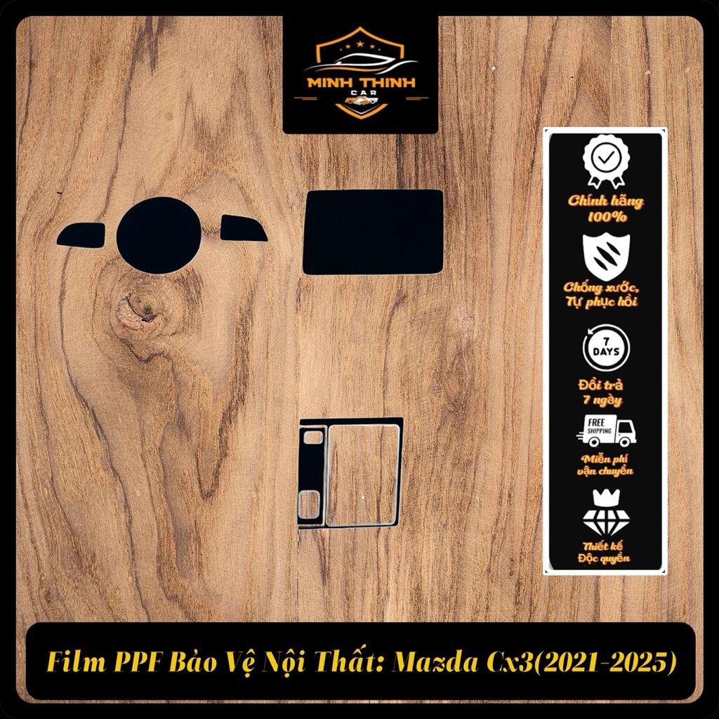 Mazda Cx3(2021-2025) : Miếng dán film PPF chống xước,tự phục hồi,che mờ vết xước cũ hiệu quả-MINH TH