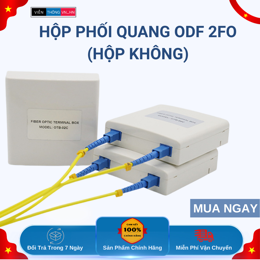 Combo 5 Hộp phối quang ODF 2FO ( hộp không, không có couple)- Gọn nhẹ, bền bì, dễ thi công