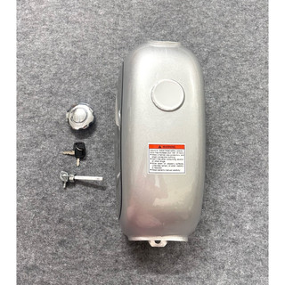 bình xăng CD50 bạc tem dán (đầy đủ phụ kiện)