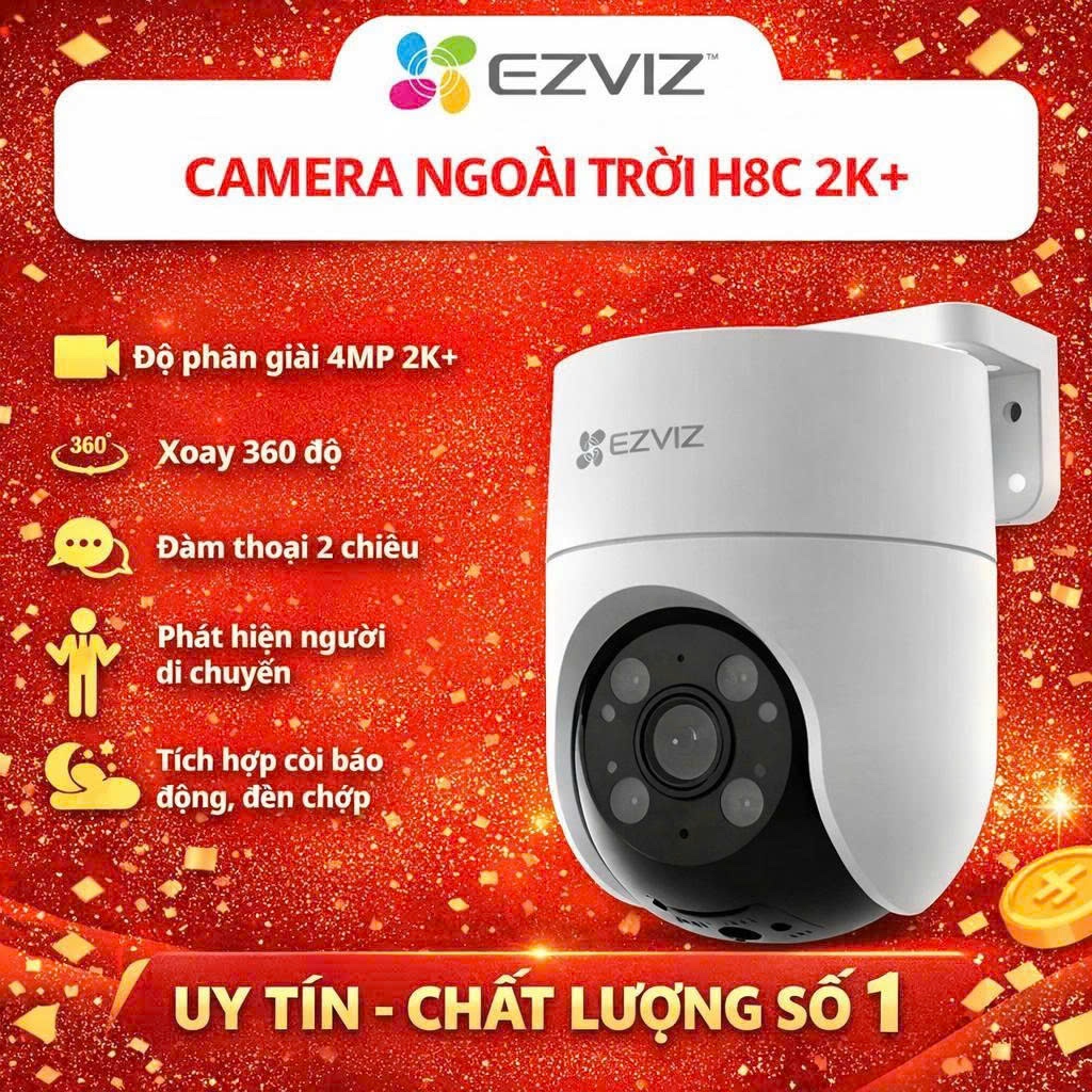 Camera WiFi Tích hợp Ai thông minh EZVIZ H8C 2K+ 4MP