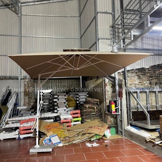 Ô Lệch Tâm Vuông 3m x 3m Đòn Bẩy Cao Cấp - Dù Che Nắng Ngoài Trời Khung Sắt Sơn Tĩnh Điện