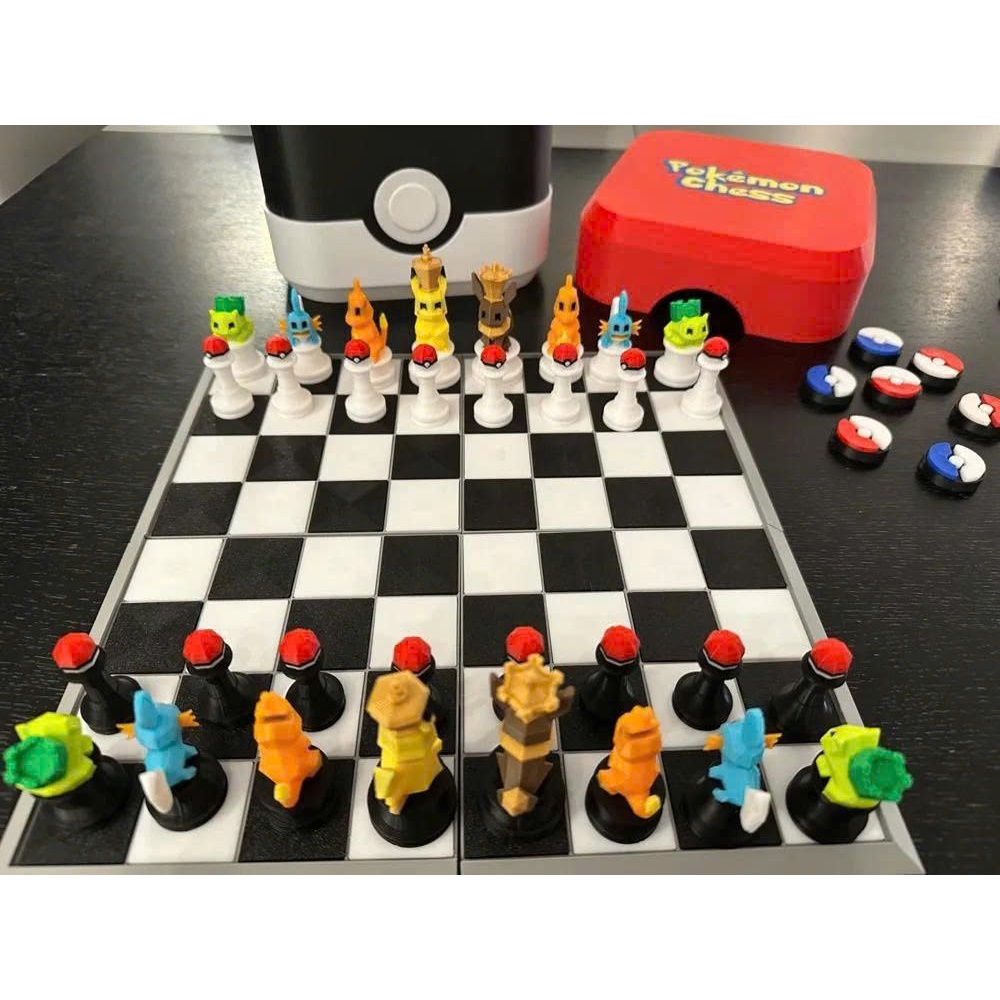Bộ Cờ Vua Pokémon Mini Poké Ball – Pokémon Chess Cute – Quà Tặng Fan Pokémon