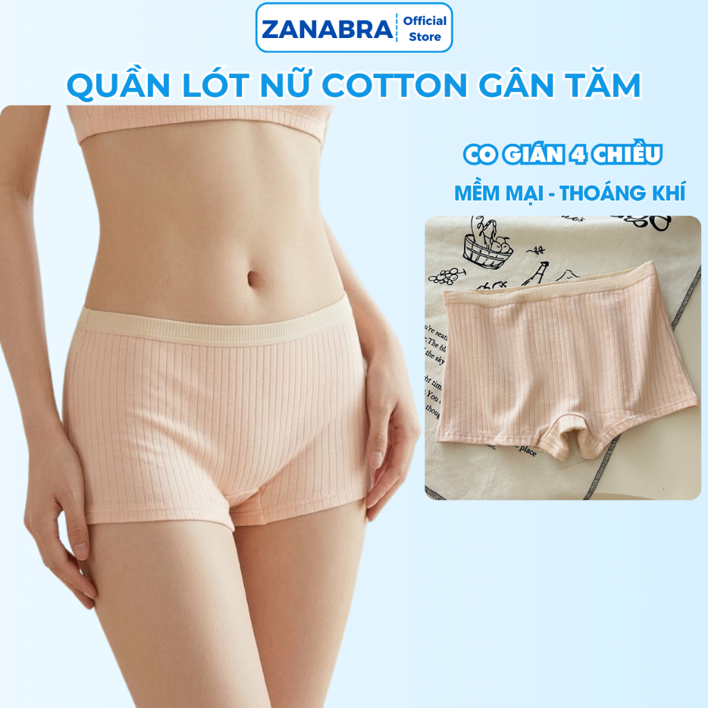 Quần Lót Mặc Trong Váy Co Dãn 4 Chiều Thoáng Mát - Quần Đùi Mặc Trong Váy Ôm Sát Body ZANABRA V4116