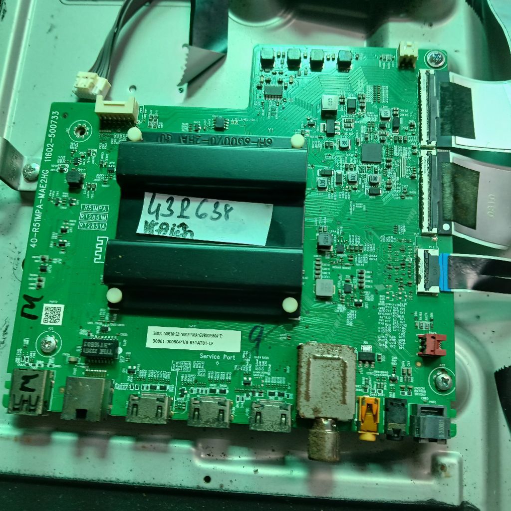 bo mạch tivi TCL 43p638,bo xử lý, khiển, nguồn, main chính, chủ, bo wifi+bo mắt