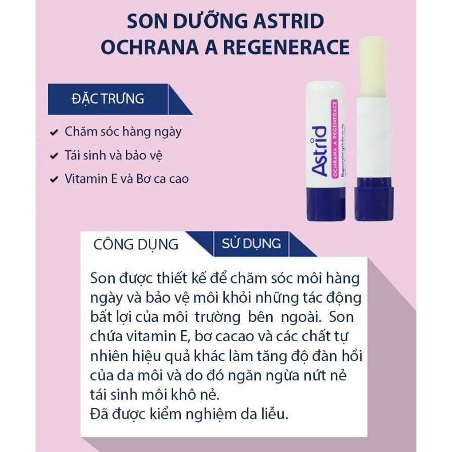 Son Dưỡng Astrid Size Lớn 19g - Mặt Nạ Ngủ Môi Mỡ Hươu Giảm Thâm Sạm