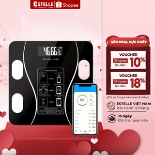 Cân Điện Tử Sức Khỏe Thông Minh Kết Nối Bluetooth Với Điện Thoại Phân Tích 12 Chỉ Số Cơ Thể Sạc Pin
