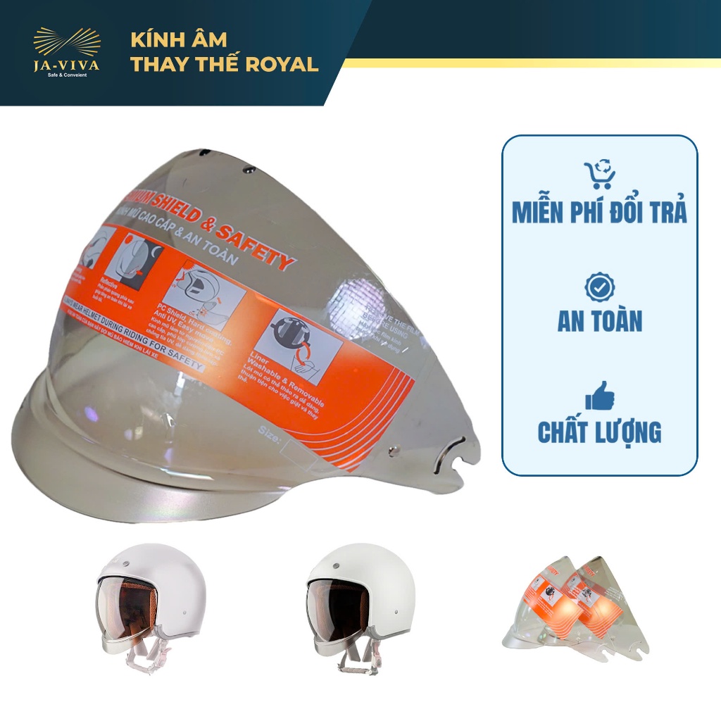 [Phụ Kiện] Kính Thay Mũ Bảo Hiểm Royal M139 Kính Âm Nón Bảo Hiểm M139 Chính Hãng