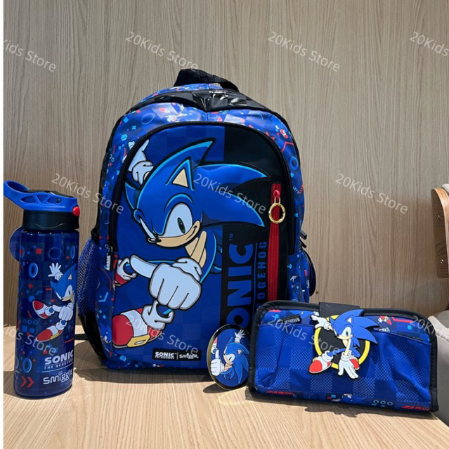 Full set Balo Sonic cho bé tiểu học 42*30cm