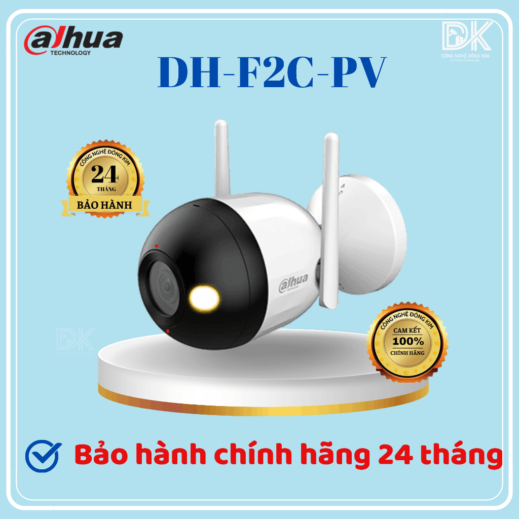 Camera IP Wifi dahua DAHUA F2C-PV  2MP , đêm có màu, phát hiện người, chính hãng