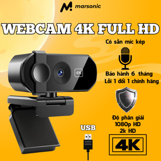 Webcam 4K 2K  Fulll HD có Livestream Có Mic Cho PC, Laptop, Trợ Sáng Cực Tốt, Webcam Pc, Cam máy Tính Pc, Webcam Usb.