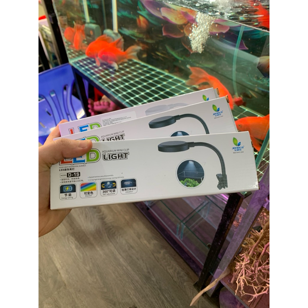 Đèn kẹp bể cá mini,LED dùng cho bể 20/22, bể 30, 40