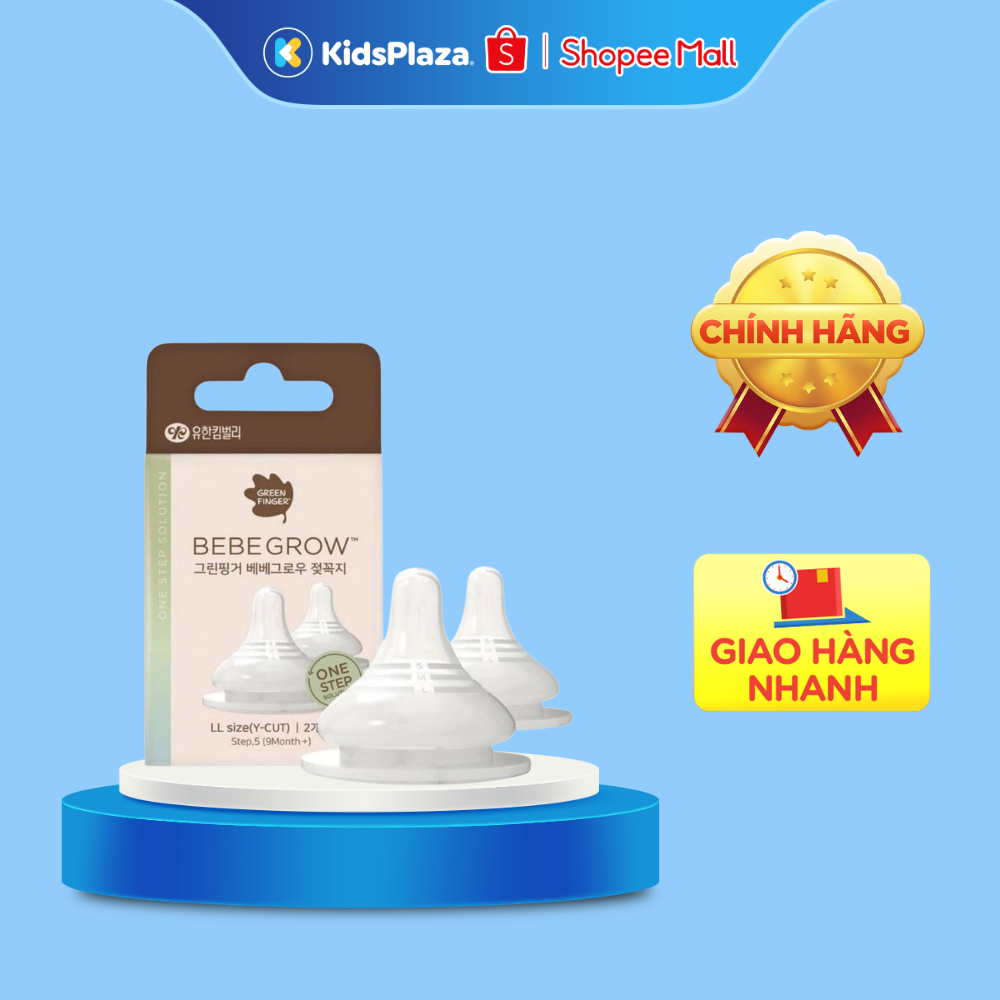 Núm ty bình sữa Green Finger Bebegrow