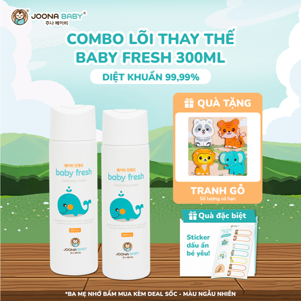 Lõi xịt đa năng Baby Fresh giúp khử khuẩn,khử mùi và phòng bệnh cho bé 300ml - Joona Baby
