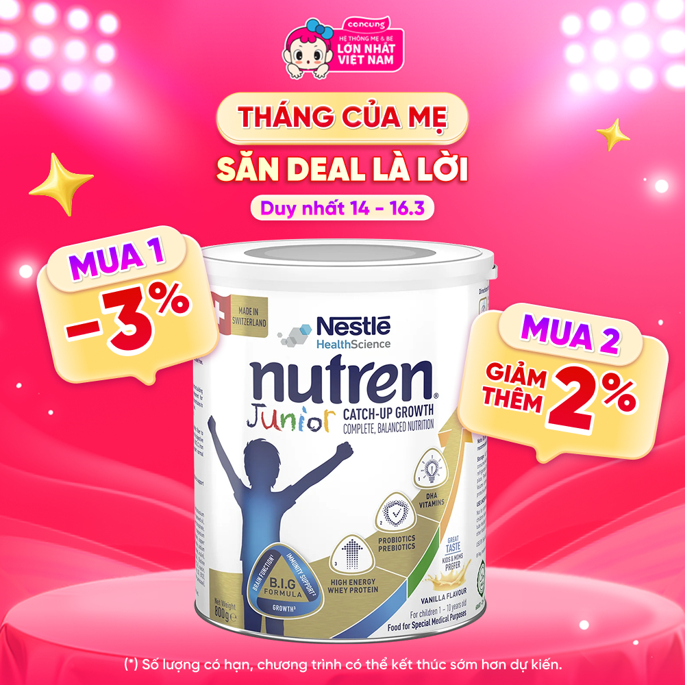 Sản phẩm dinh dưỡng y học Nutren JUNIOR, 800g