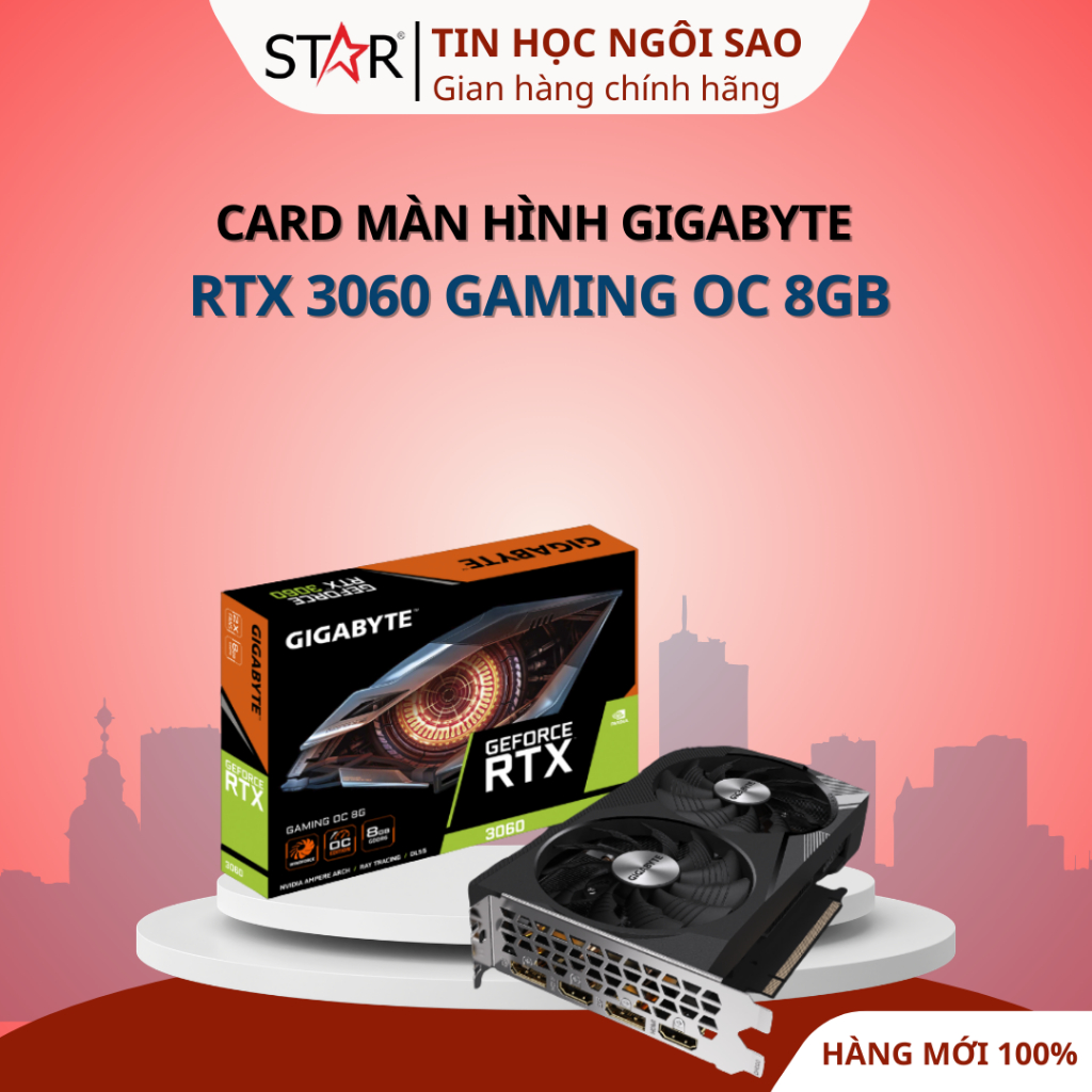 Card Màn Hình Gigabyte RTX 3060 GAMING OC 8GB - Bảo hành 36 tháng