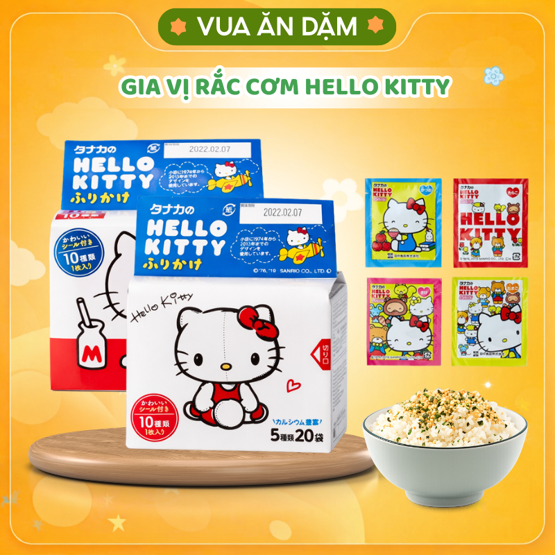 GIA VỊ RẮC CƠM HELLO KITTY CHO BÉ ăn dặm từ 1tuổi