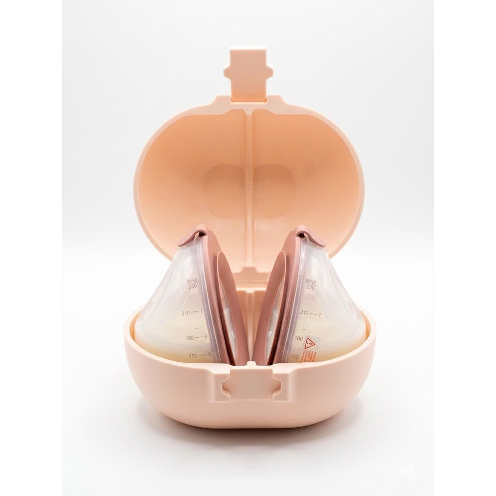 Cốp đựng máy hút sữa không dây vỏ cứng.Hộp đựng Mcz v2 pro phiên bản Cup hồng. thiết kế, màu sắc tuỳ
