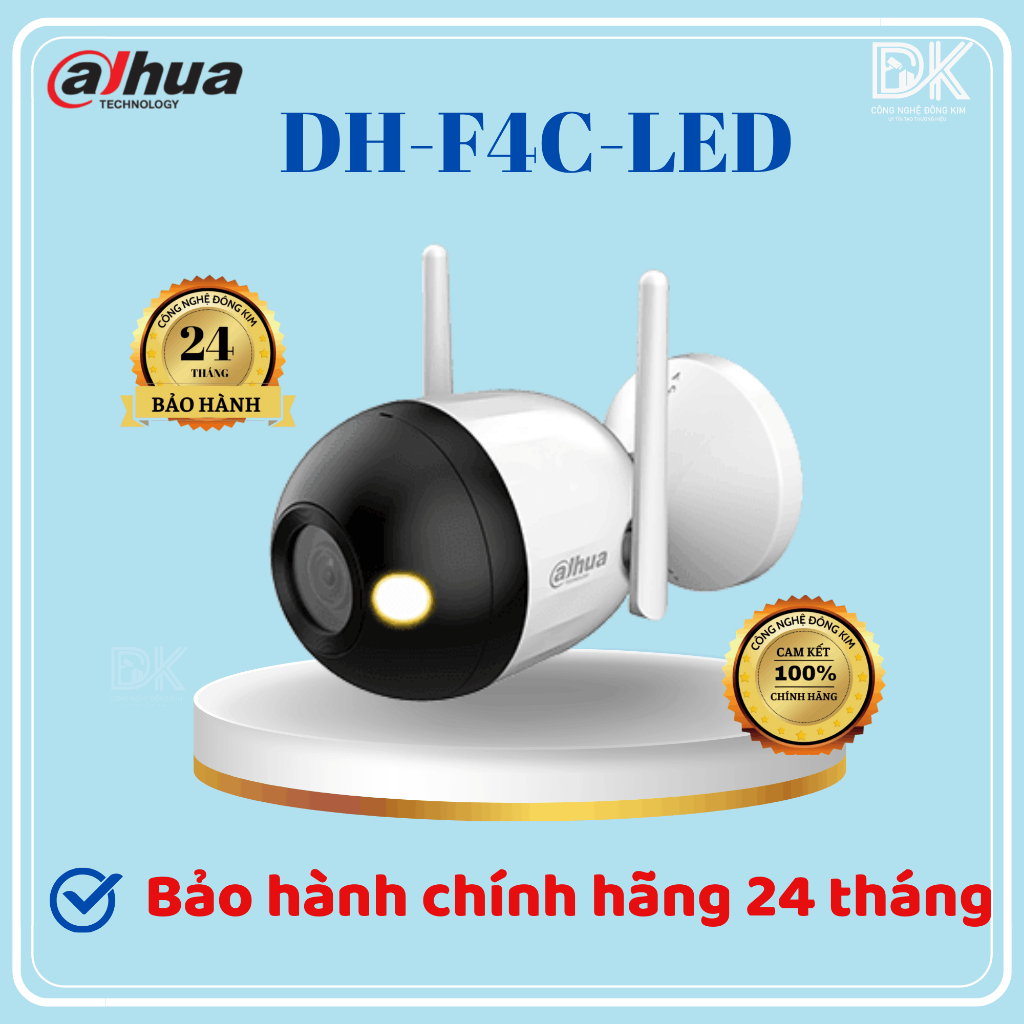 Camera Wifi DAHUA DH-F4C-LED 4mp đàm thoại, có màu ban đêm. chính hãng