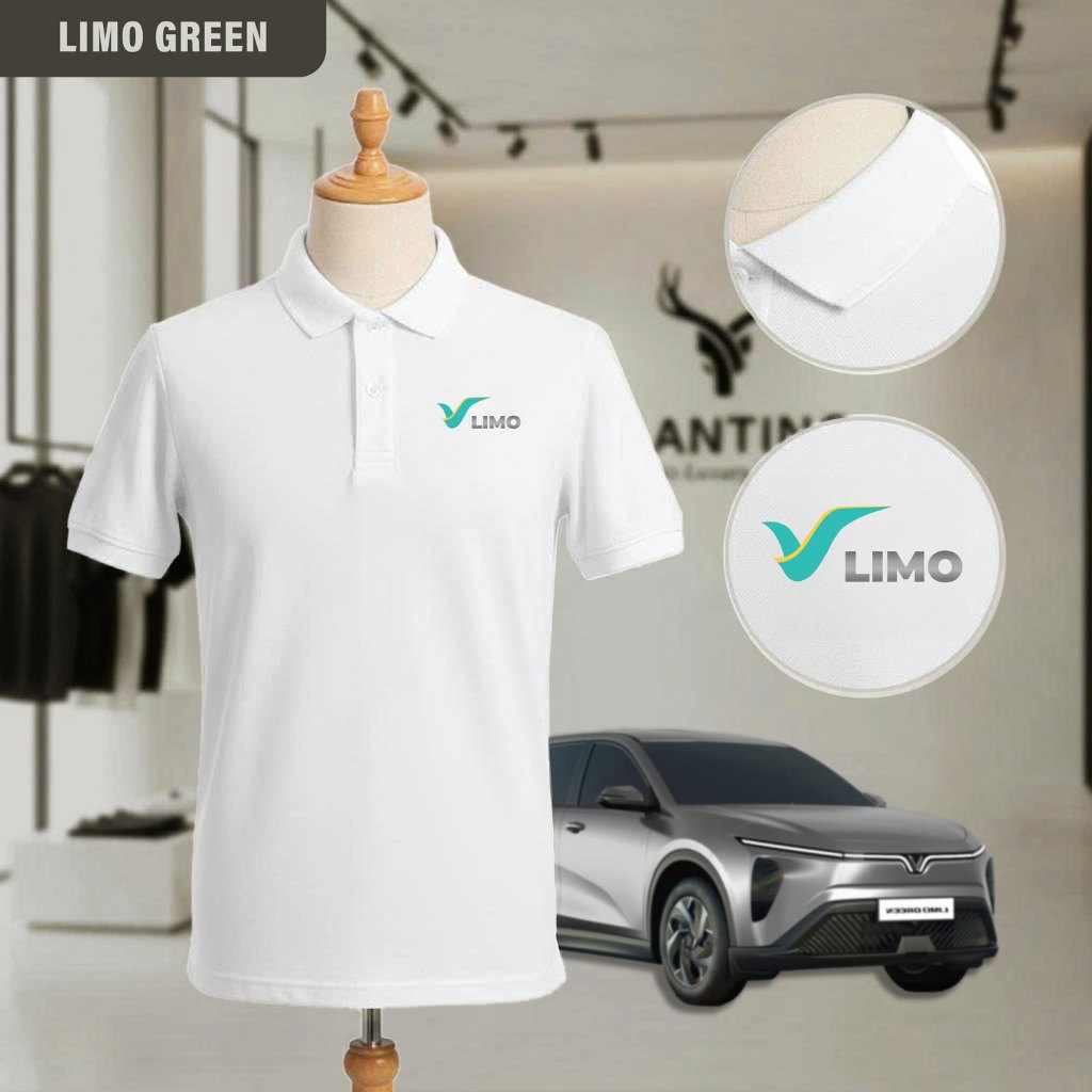 Áo Polo Xanh SM LIMO lịch lãm Áo Thun Polo Phối Nam Cổ Bẻ Vải Cá Sấu Basic XanhSM