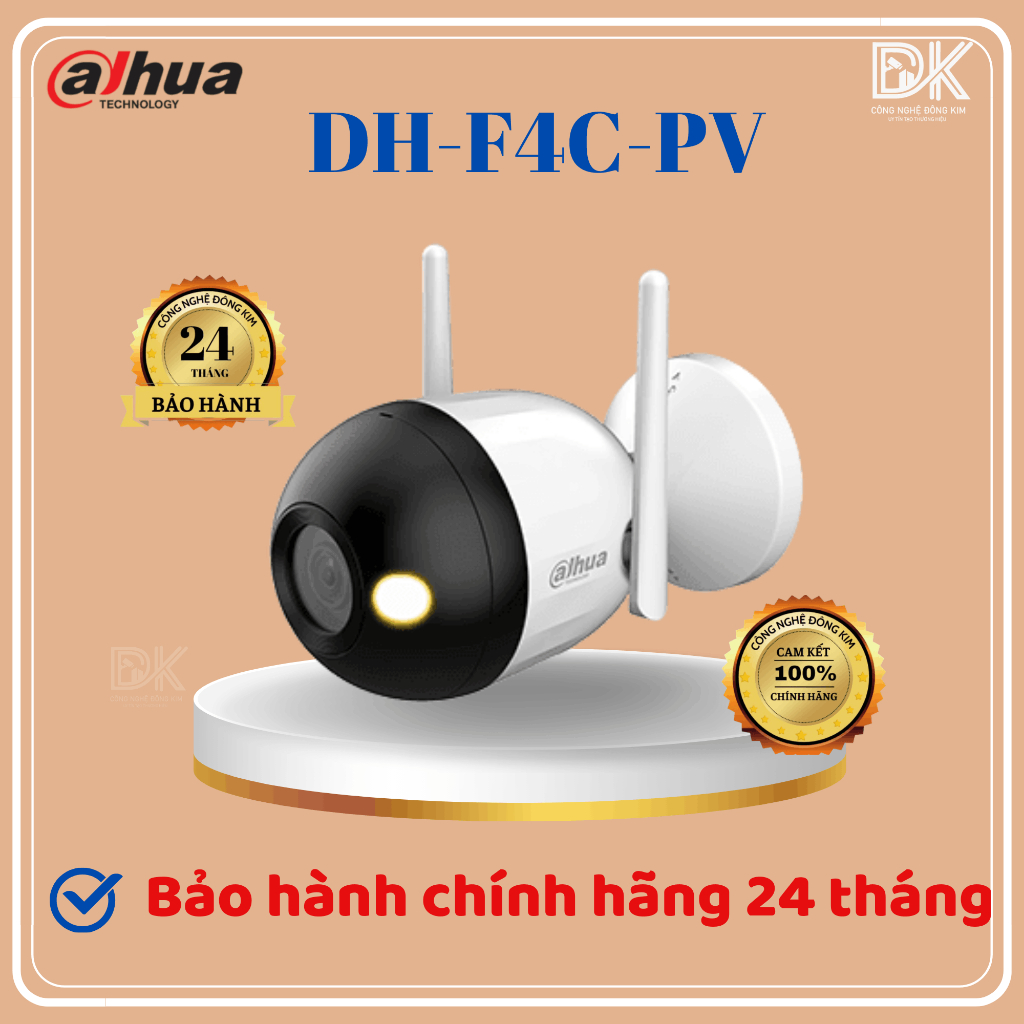 Camera wifi DAHUA DH-F4C-PV 4mp rõ nét, có màu, chính hãng