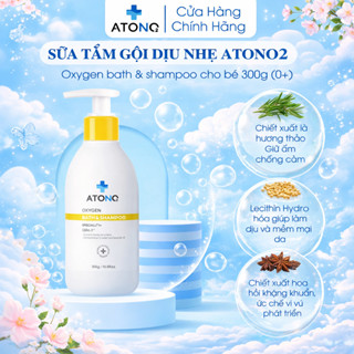 Sữa tắm gội dưỡng ẩm cho bé ATONO2 Hàn Quốc, làm sạch dịu nhẹ, không cay mắt,thành phần tự nhiên lành tính,an toàn 300g