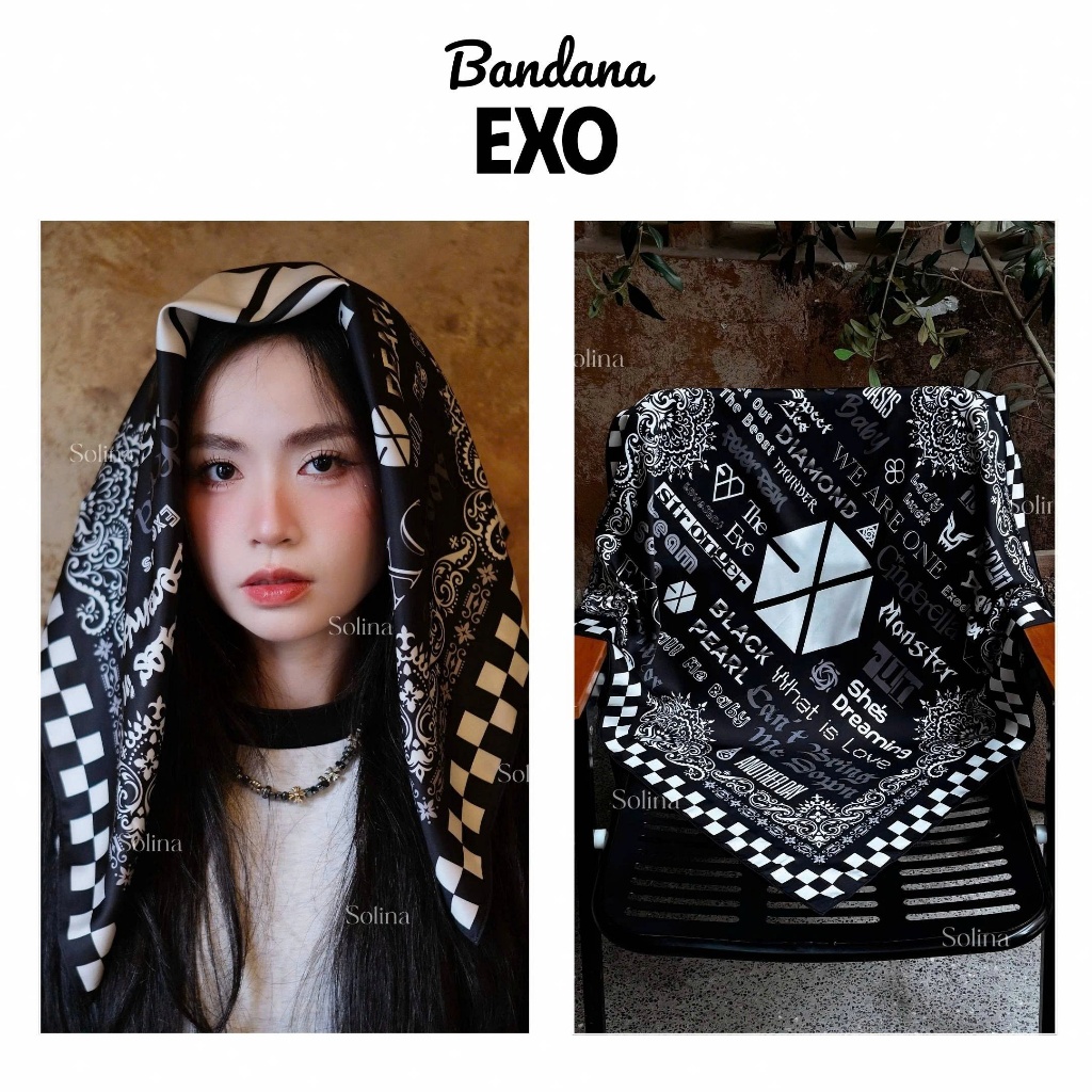 KHĂN EXO, BANDANA EXO, KHĂN BANDANA EXO