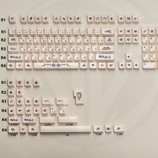 Bộ Keycap PBT Voynich 135 Nút (Cherry Profile)